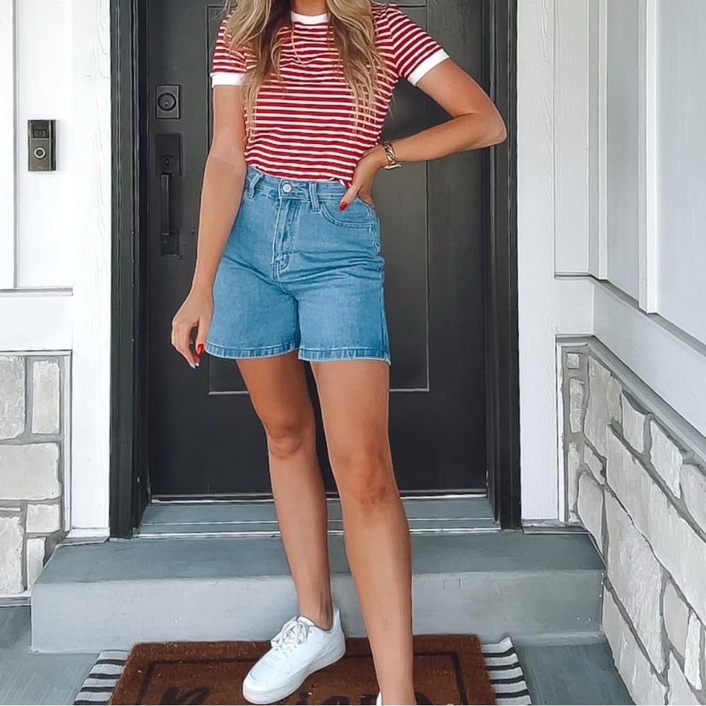 Blue Denim Shorts
